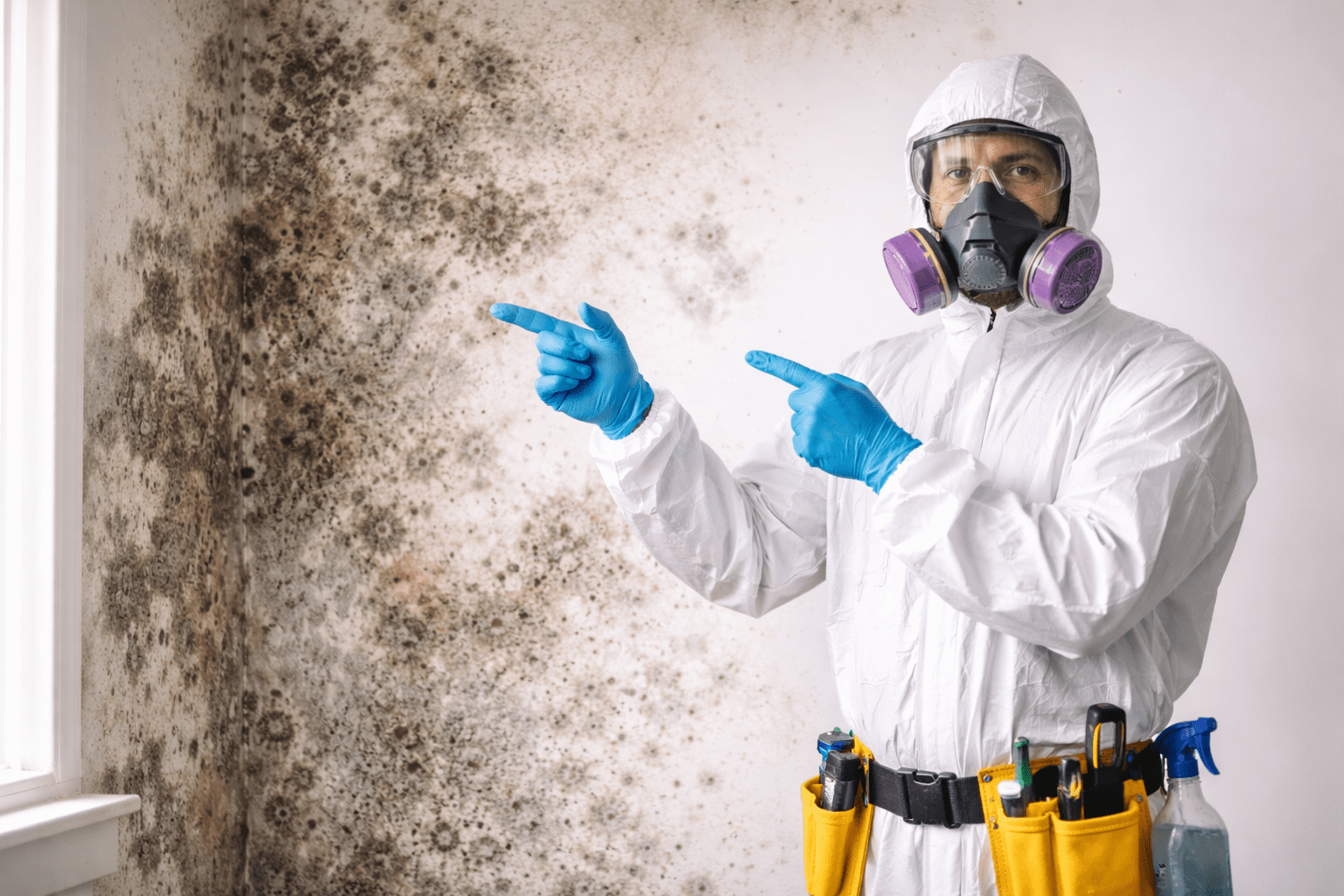 Emergency black mold removal and cleanup team in Louisiana